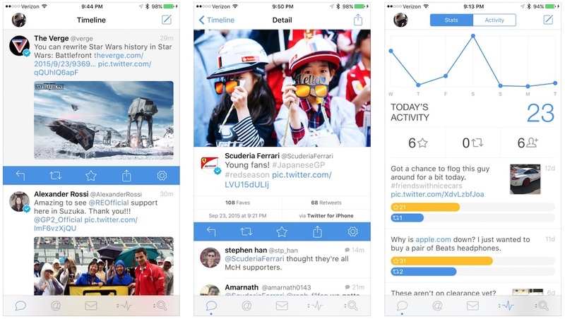 Illustration : Tweetbot 4 prend en charge iOS 10 et ses notifications enrichies