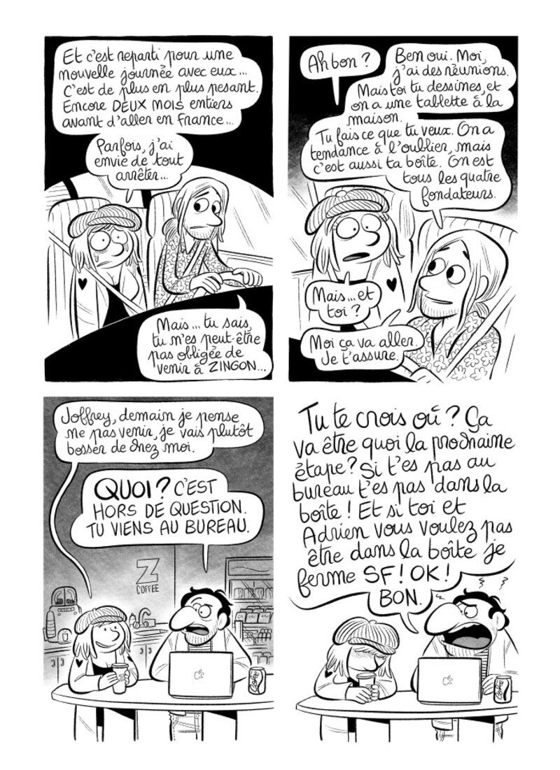 Illustration : BD : "J'ai créé ma startup iOS en Californie", par Laurel