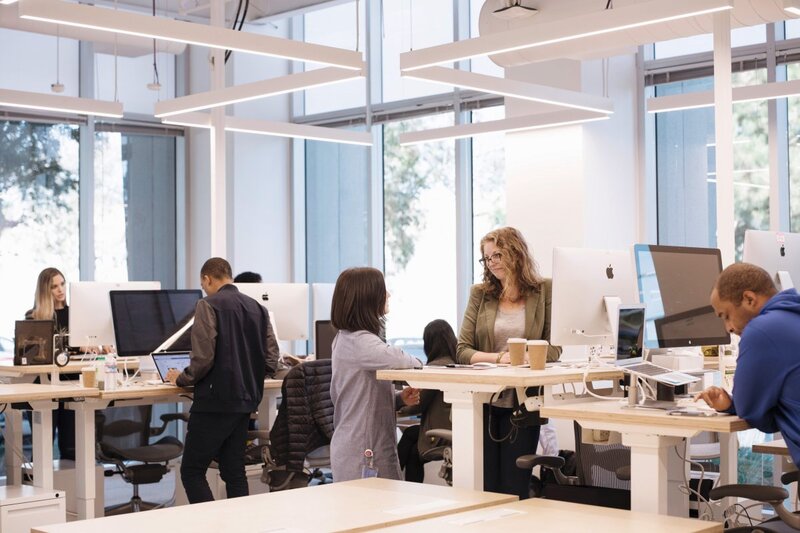 Illustration : L'image du jour : dans les nouveaux bureaux d'Instagram, on aime les macs