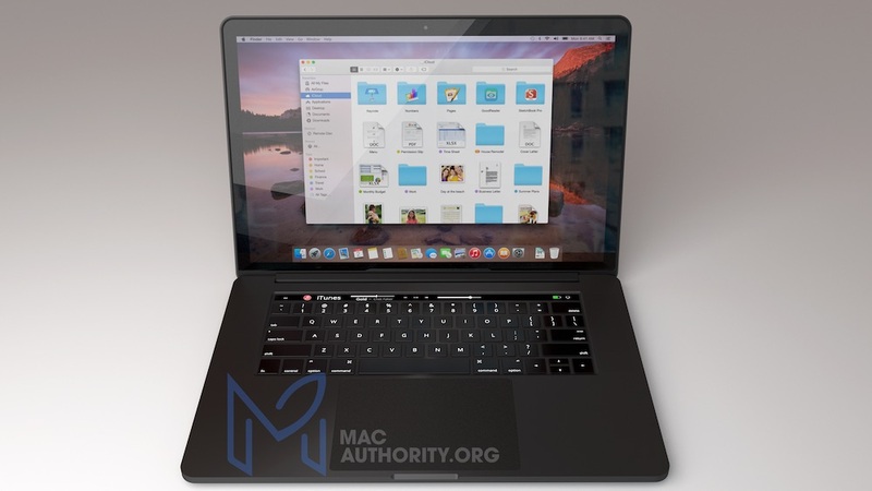 Illustration : Le noir mat irait à ravir aux futurs MacBook Pro
