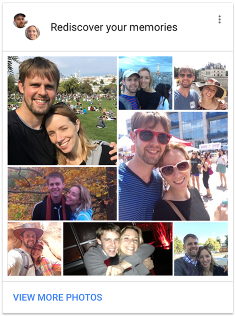 Illustration : Google Photos met en lumière les souvenirs et détecte les photos mal orientées
