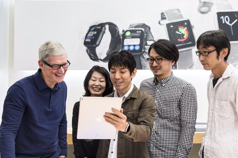 Illustration : L'image du matin : Tim Cook remercie les japonais pour leur accueil