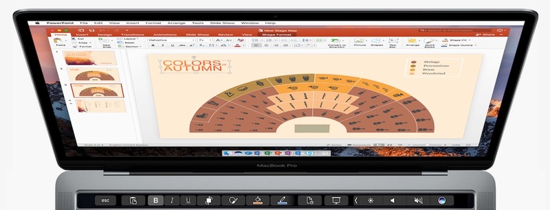 Illustration : Office sur Mac : aperçu des nouveaux raccourcis de la Touch Bar