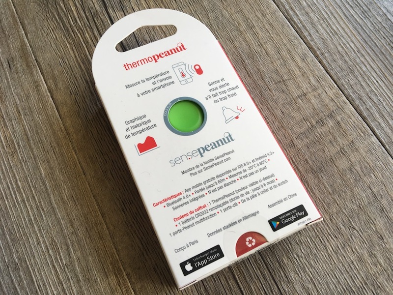 Illustration : Prise en main du ThermoPeanut de Sense