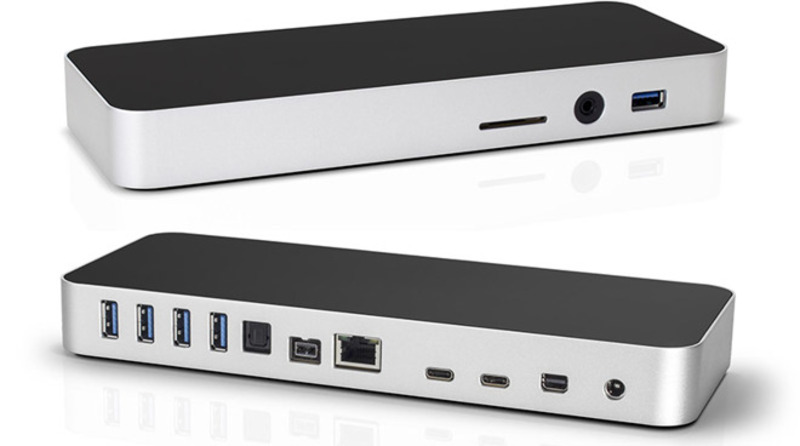 Illustration : OWC présente un dock Thunderbolt 3 avec lecteur SD en façade et sortie audio optique
