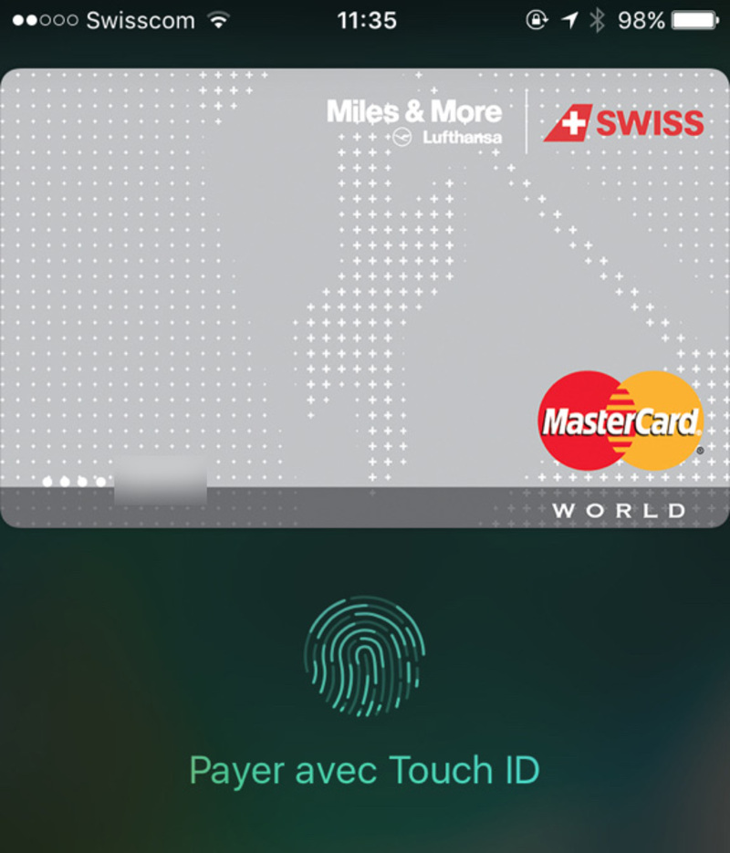 Illustration : Suisse : les cartes Swisscard AECS Miles & More compatibles Apple Pay ! (Bientôt Amex)