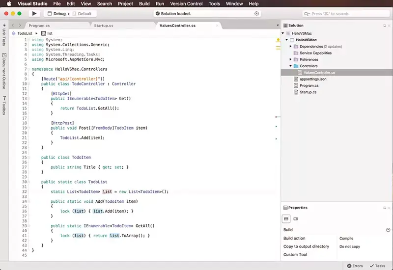 Microsoft annonce Visual Studio pour Mac "courant novembre" !