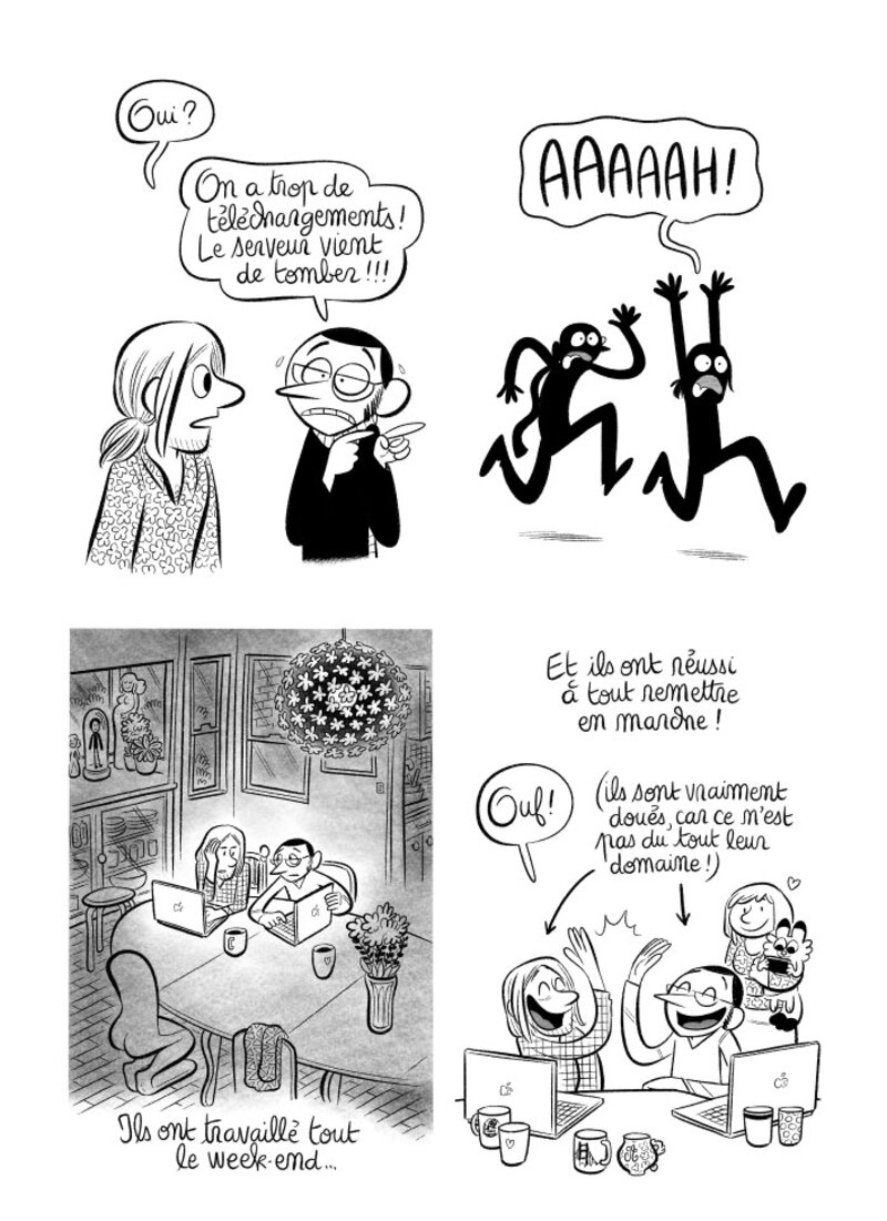 Illustration : BD : "J'ai créé ma startup iOS en Californie", par Laurel