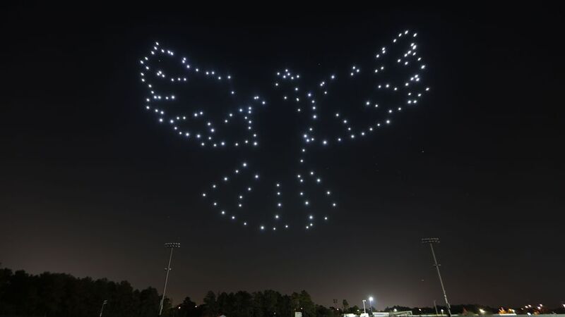 Illustration : L'image du jour : Disney et Intel lancent un spectacle son et lumière, avec des drones