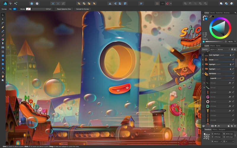 Illustration : Affinity Designer en promo à -20% pendant une semaine
