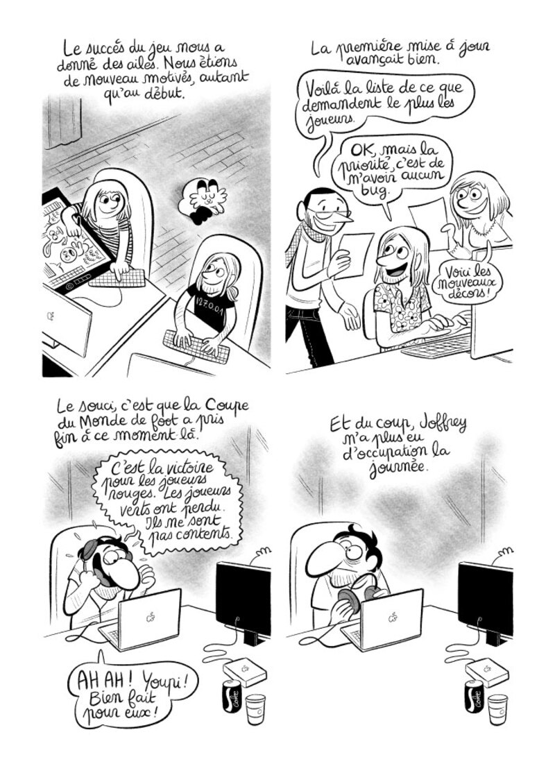 Illustration : BD : "J'ai créé ma startup iOS en Californie", par Laurel