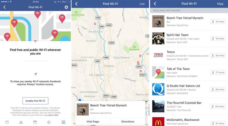 Illustration : Facebook va aider ses utilisateurs à trouver des hotspots wifi gratuits