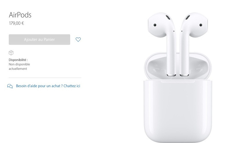 Illustration : Les AirPods disponibles "dans les prochaines semaines" assure Tim Cook