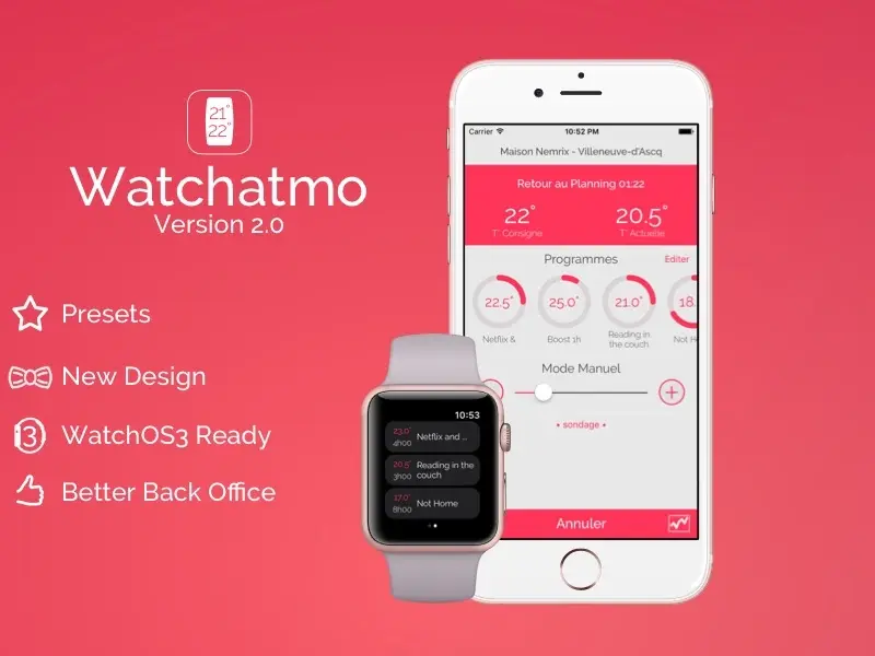 Watchatmo change de design et profite de watchOS 3