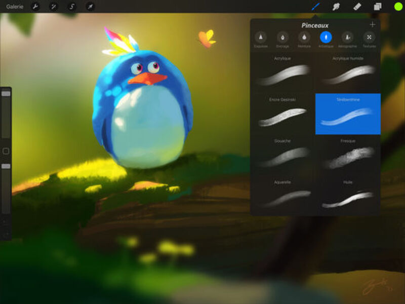 Illustration : Procreate s'équipe de nouvelles fonctionnalités : groupes de calques, import format PSD...