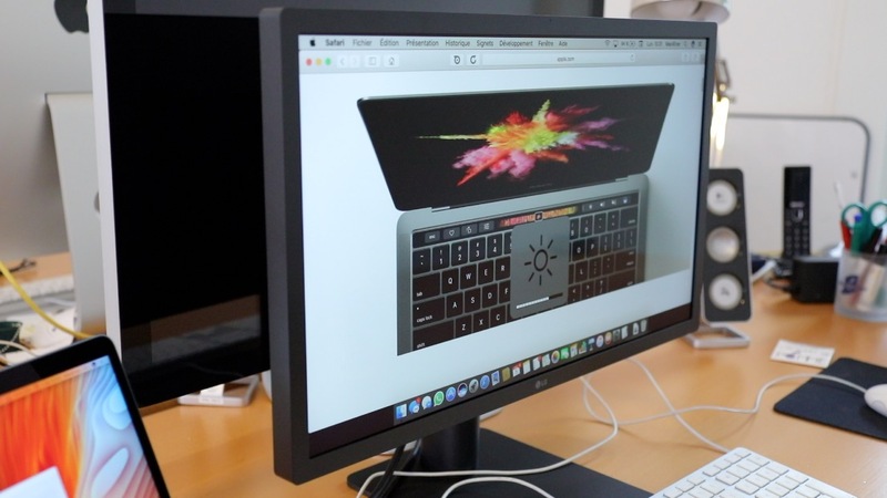 Illustration : Test de l'écran LG 4k "UltraFine" USB C (adapté aux MacBook Pro 2016)
