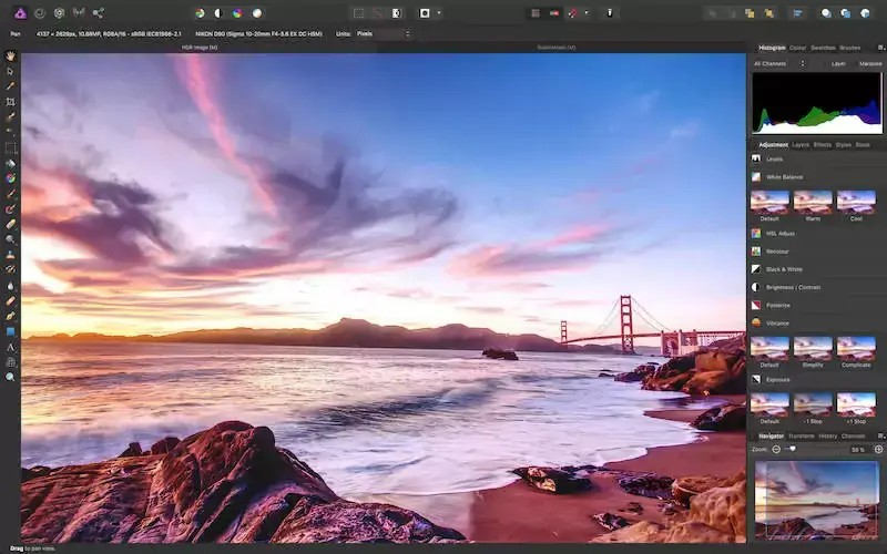 Affinity Photo prend en charge la Touch Bar (avec une promo)