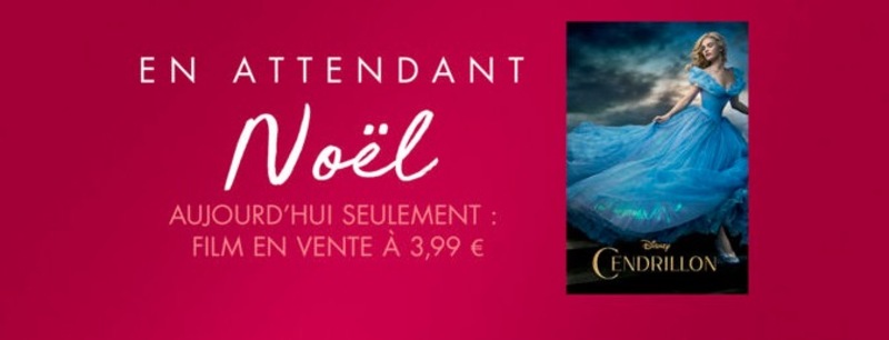 Illustration : En attendant Noël : le film Cendrillon à moins de 4€ jusqu'à la fin de la journée