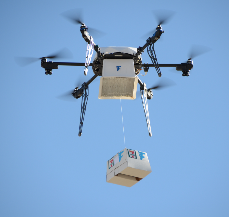 Illustration : La livraison par drones s'envole pour 7-Eleven (77 tests réussis)