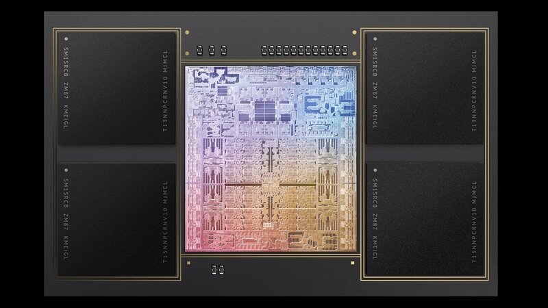 Illustration : Le SoC M1 Max brille dans le benchmark d'Affinity Photo et dépasse la Radeon Pro W6900X