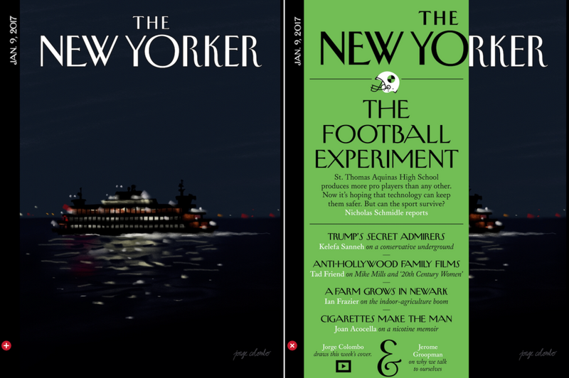 Illustration : La couverture du New Yorker réalisée avec un iPad pro et un Apple Pencil