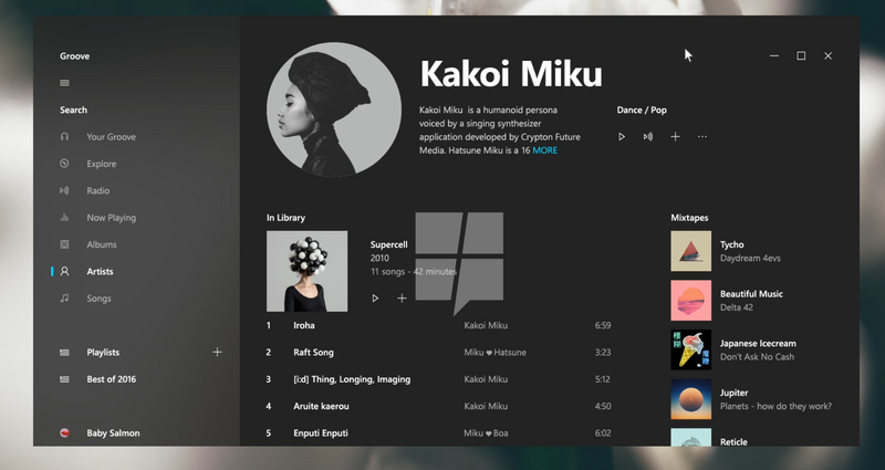 Illustration : Windows 10 : plus de transparence, de flous et d'animations à venir (images)