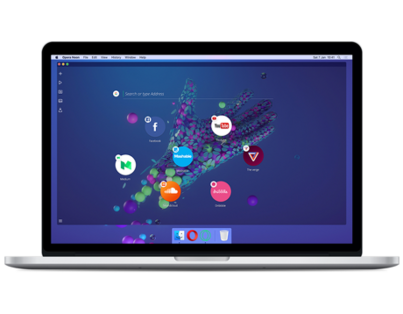 Illustration : Opera Neon, un nouveau concept de navigateur web