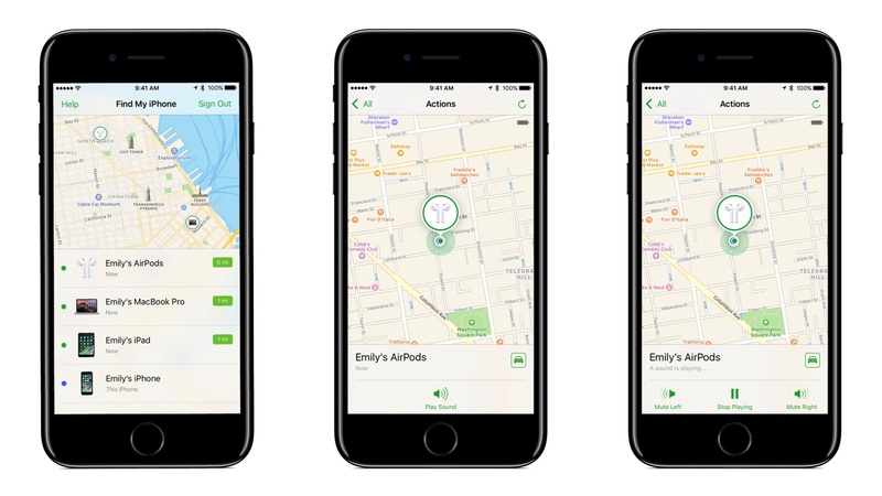 Illustration : "Find My AirPods" (iOS 10.3) : comment ça marche ?