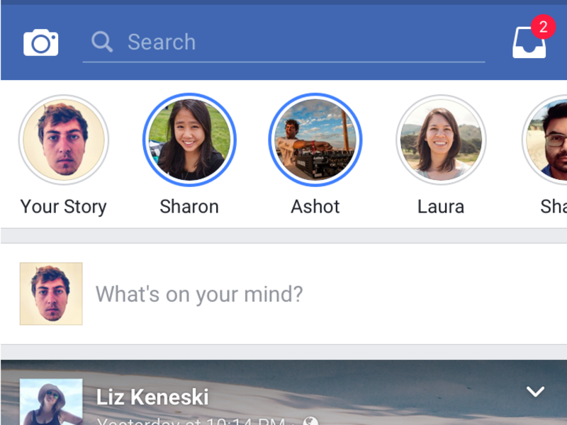 Illustration : L'Irlande teste les Facebook Stories (une nouvelle copie des Stories de Snapchat)