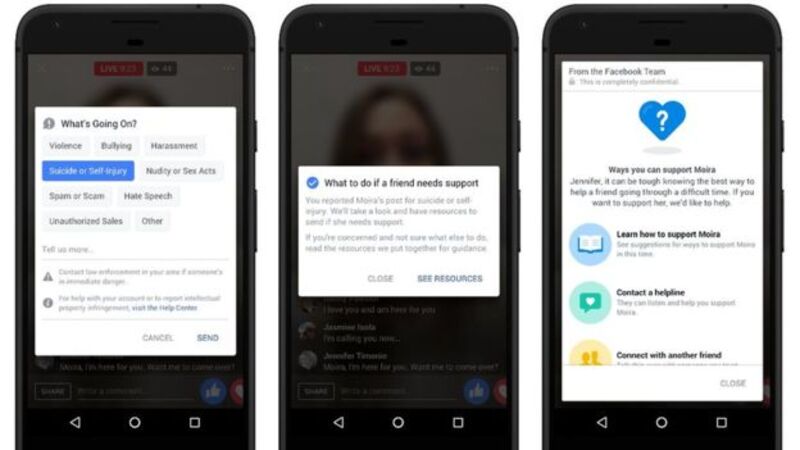 Illustration : Un nouvel outil Facebook pour détecter les risques de suicide (chez ses utilisateurs)