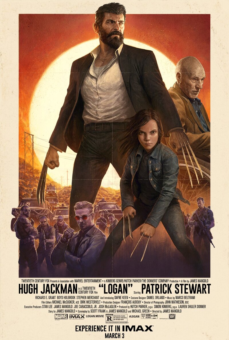 Illustration : L'image du jour : l'affiche de Logan, réalisée sur iPad Pro, surplombe Times Square