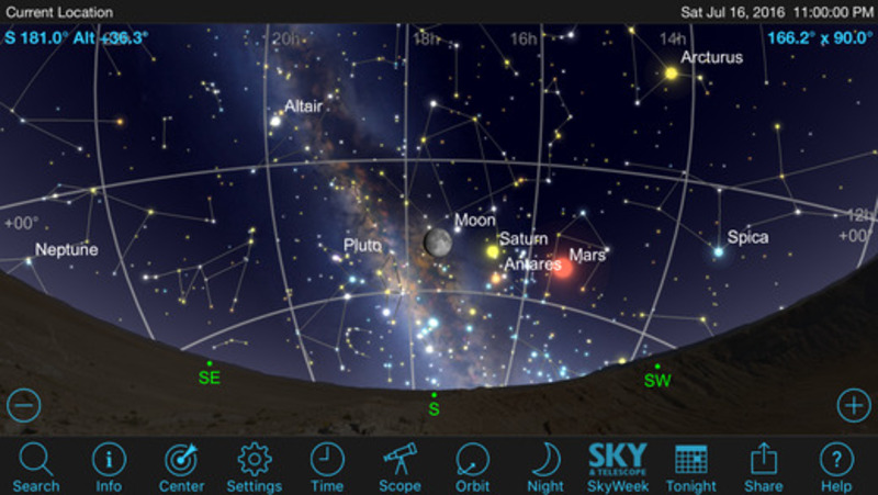 Illustration : Astronomie : SkySafari 5 Pro est en promotion sur iPhone et iPad