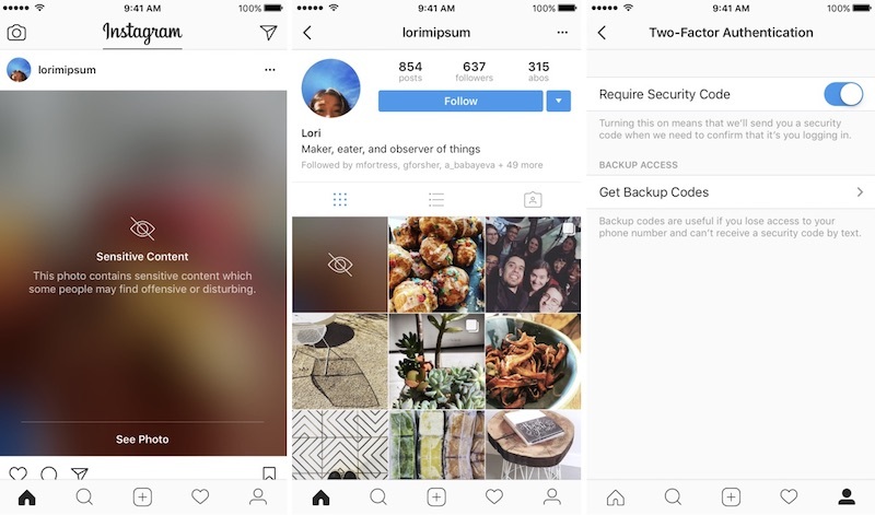 Instagram renforce ses armes anti-haine et se dote d'une authentification à 2 facteurs