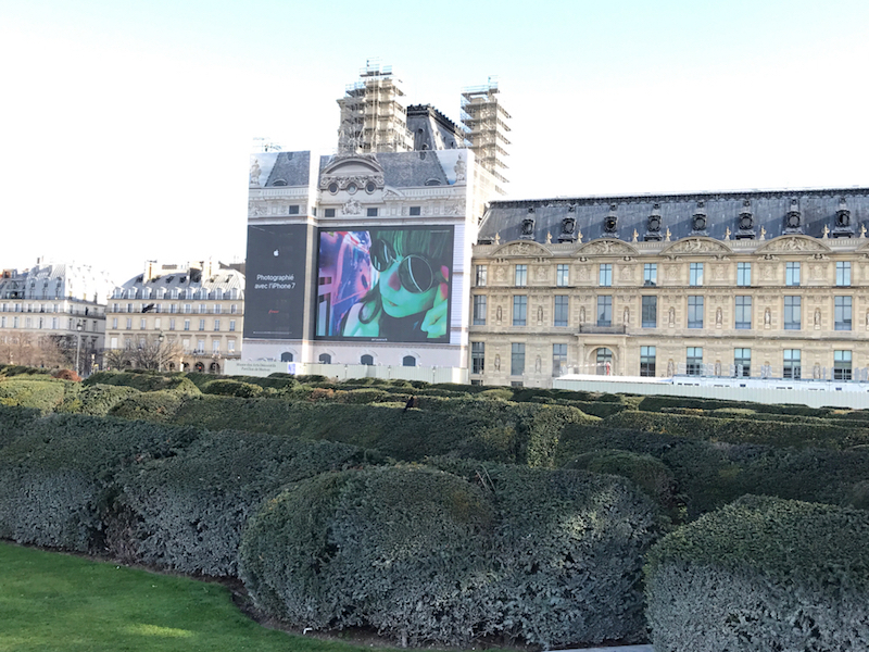 Illustration : Photo : l'iPhone 7 cache les travaux du musée des arts décoratifs à Paris