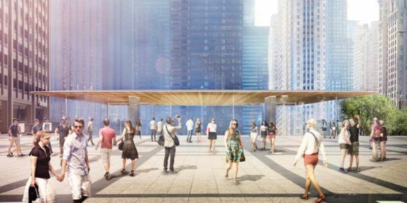 Illustration : Le futur Apple Store de Chicago se dévoile