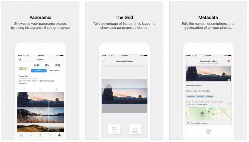 Apple offre en ce moment l'application Panols, qui partage les panoramas sur Instagram