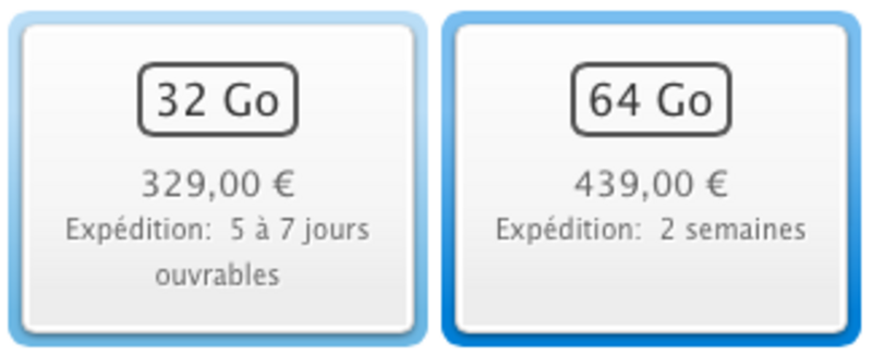 Illustration : iPod Touch : des délais variables suivant... les couleurs et les capacités