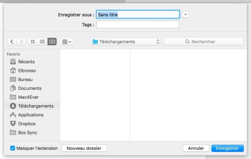Illustration : Astuce : afficher l'arborescence du Mac dans le panneau d'enregistrement de macOS
