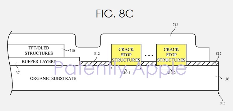 Illustration : Le brevet du jour : un iPhone avec écran incurvé, détecteurs de fissures (et pare-chocs)