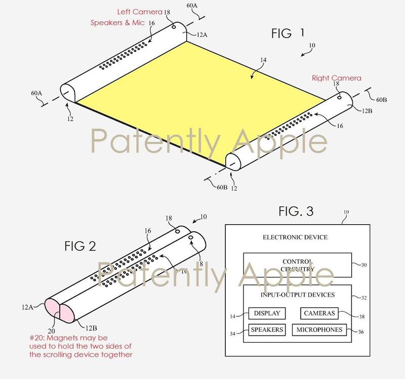 Illustration : Le brevet du jour : l'iPhone à dérouler ?