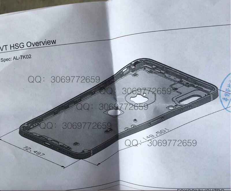 Illustration : iPhone 8 : un nouveau schéma avec double-capteur vertical et Touch ID à l'arrière