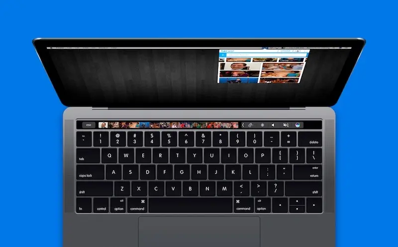 Tenor affiche des GIFs sur la Touch Bar des MacBook Pro