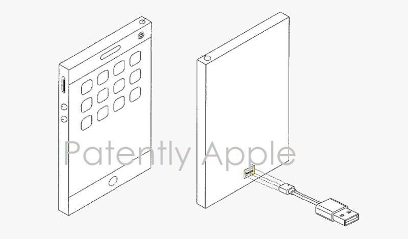 Illustration : Le brevet du jour : un connecteur invisible et auto-régénérant pour iPhone ?