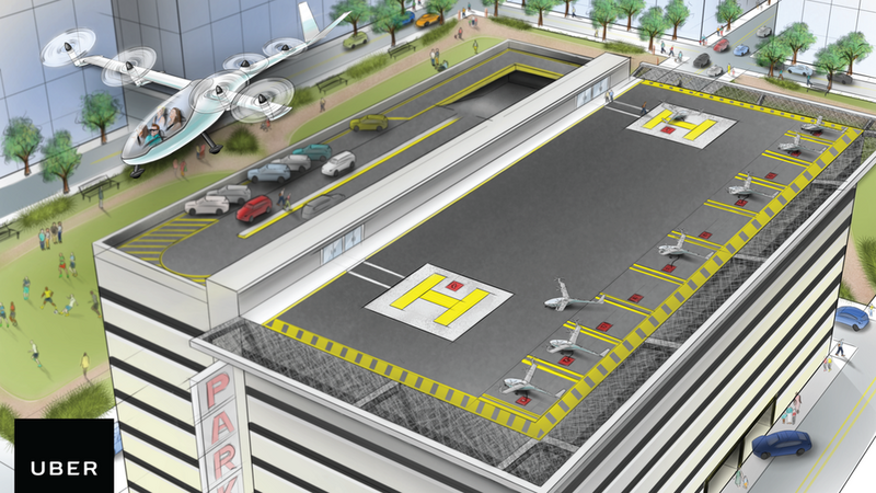 Illustration : Uber prépare des voitures volantes en 2020 ?