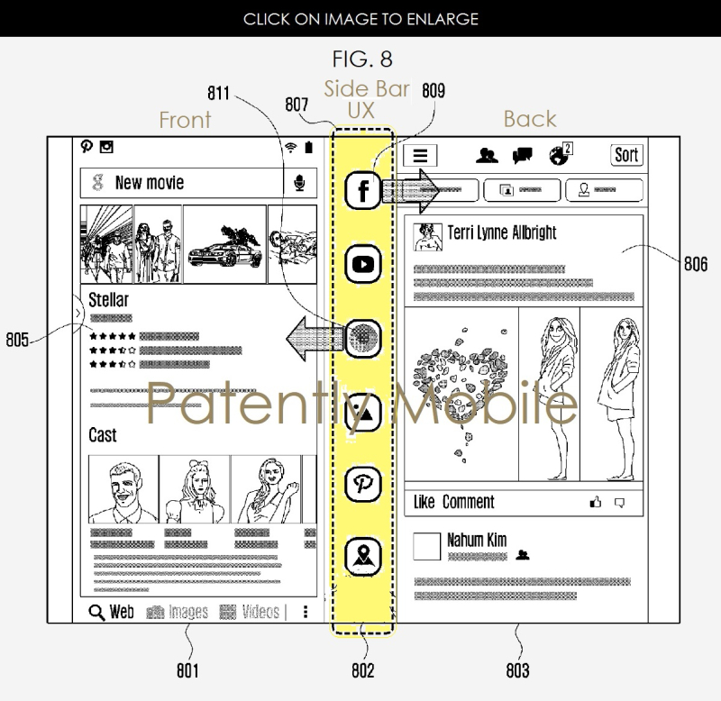 Le brevet du jour : après l'iPhone à dérouler, le Samsung pliable avec multi affichage