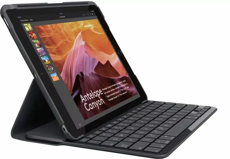 Logitech présente un combo clavier/coque bluetooth pour iPad 5 : le Slim Folio (119€)