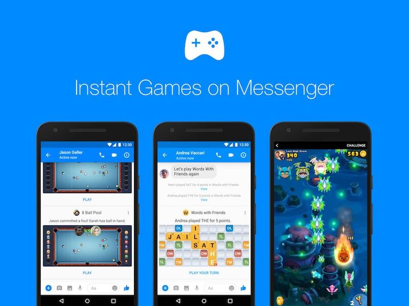 Illustration : Instant Games : Facebook Messenger déploie ses mini-jeux dans le monde entier