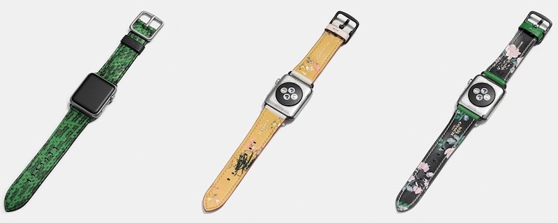 Illustration : Coach dévoile sa collection printanière de bracelets pour Apple Watch