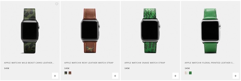 Illustration : Coach dévoile sa collection printanière de bracelets pour Apple Watch