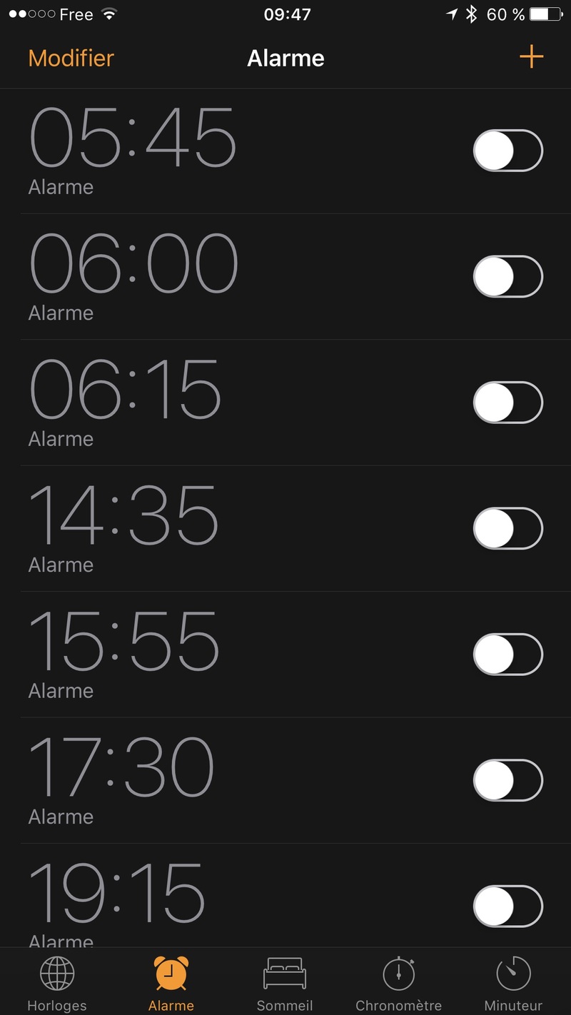 Illustration : Astuce : comment supprimer rapidement toutes les alarmes sur iPhone ou iPad